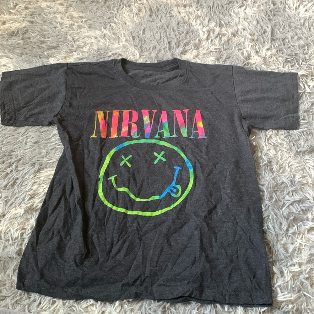 target brand nirvana graphic tee S